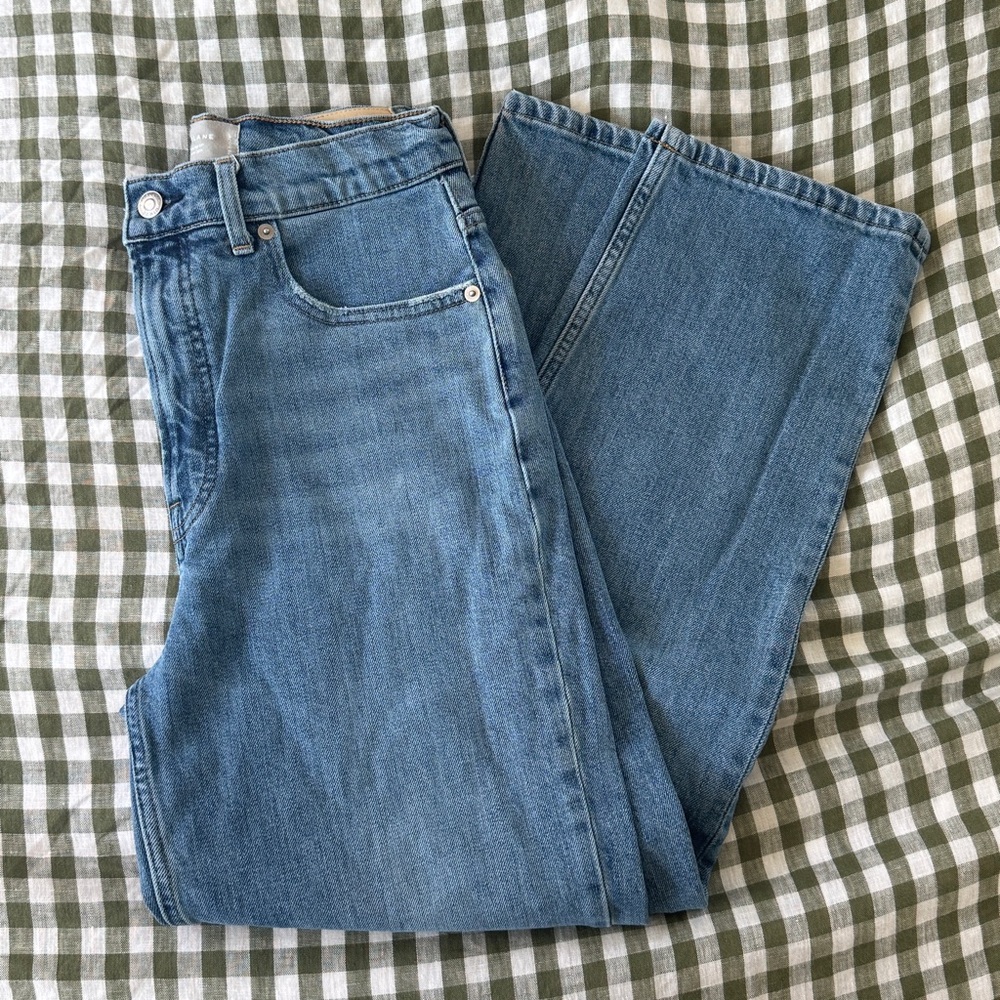 Everlane Way High Classic Medium Blue Women's Jeans size 28 regular length